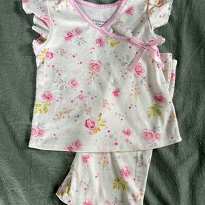 Bitty Baby Pink Floral Kids Pajama Set